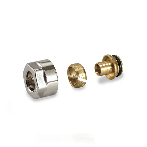 Fantini Cosmi-Pipe fittings for thermostatic and lockshield valves series 158